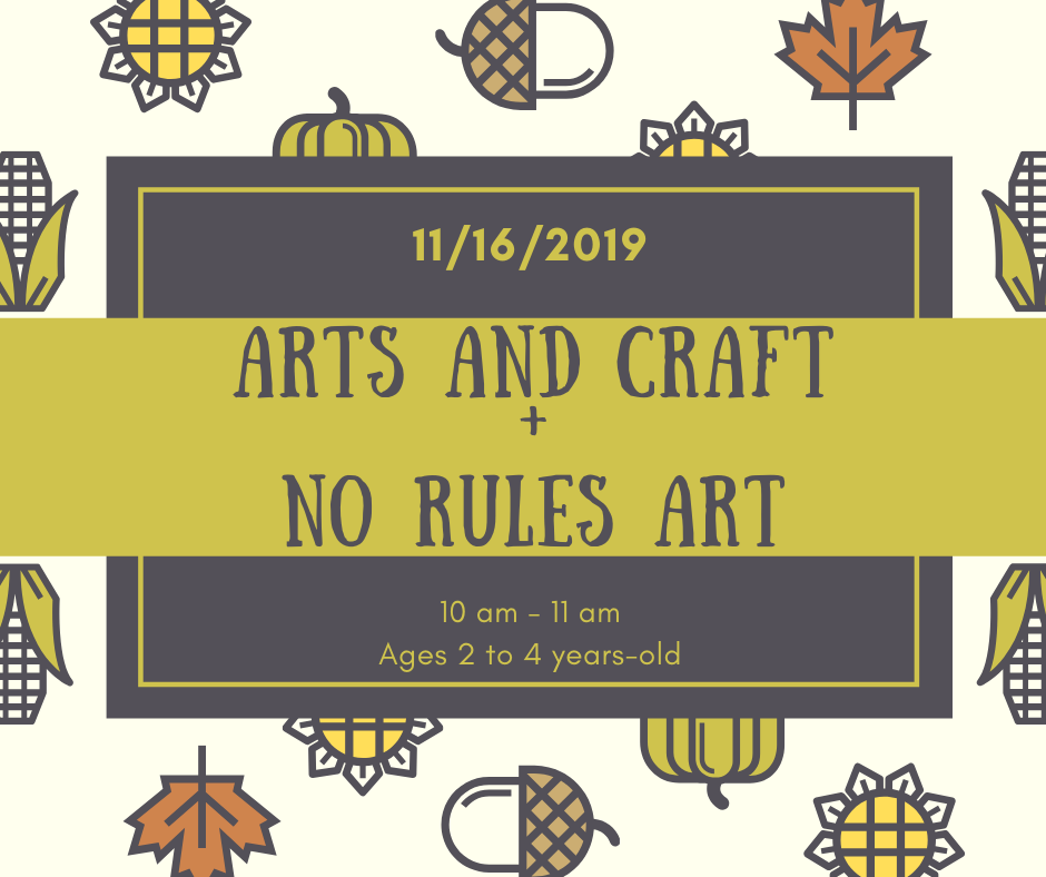 Preschool Arts and Craft + No Rules Art